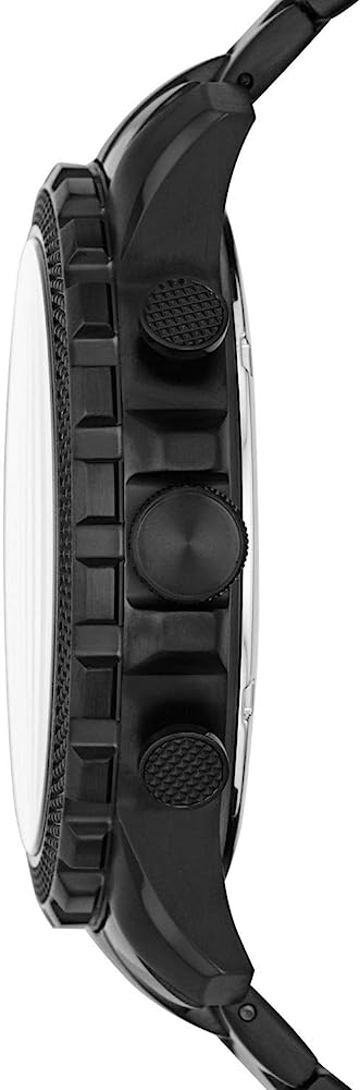 Fossil Bowman Chronograph Black Dial Black Steel Strap Watch for Men - FS5603 Buy Now By Fossil
