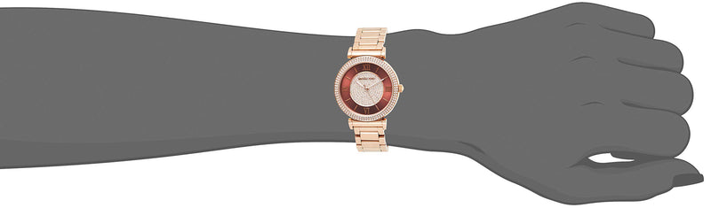 Michael Kors Catlin Quartz Rose Gold Dial Rose Gold Steel Strap Watch For Women - MK3412 Buy Now By Michael Kors