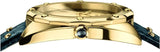Versace Shadov Quartz Gold Dial Black Leather Strap Watch for Women - VEBM00318 Buy Now By Versace