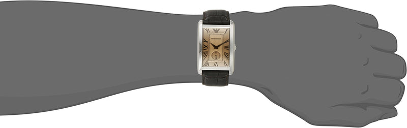 Emporio Armani Classic Brown Dial Brown Leather Strap Watch For Men - AR1605 Buy Now By Emporio Armani