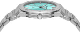 Shop Salvatore Ferragamo F-80 Classic Tiffany Blue Dial Silver Steel Strap Watch for Men - SFDT02323 in USA