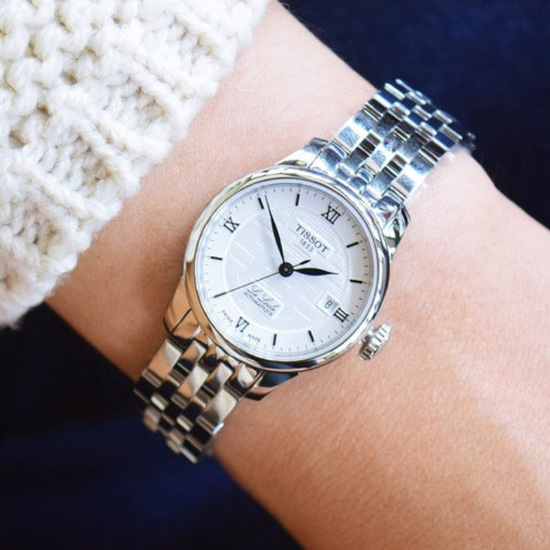 Tissot Le Locle Automatic Double Happiness Lady Silver Dial Silver Steel Strap Watch For Women - T41.1.183.35 Buy Now By Tissot