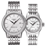 Tissot Carson Powermatic 80 Silver Dial Silver Steel Strap Watch For Men - T085.407.11.011.00