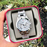 Fossil Boyfriend Multifunction Silver Dial Silver Steel Strap Watch for Women - ES3883 Buy Now By Fossil