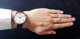 Shop Tissot T Classic Tradition 5.5 Quartz White Dial Brown Leather Strap Watch For Men - T063.409.16.018.00 in USA