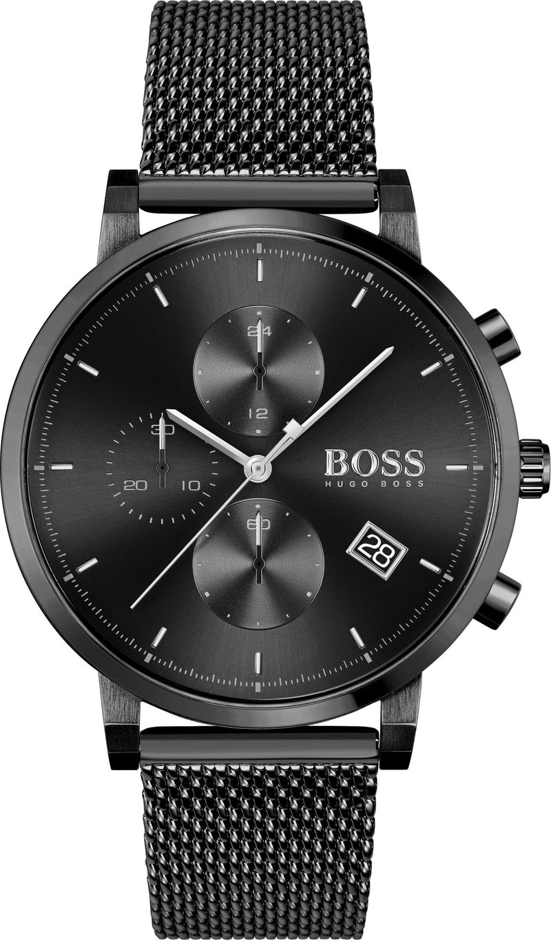 Hugo Boss Integrity Black Dial Black Mesh Bracelet Watch for Men - 1513813 Buy Now By Hugo Boss