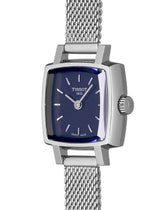 Shop Tissot Lovely Square Blue Dial Silver Mesh Bracelet Watch For Women - T058.109.11.041.00 in USA