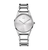 Calvin Klein Stately White Dial Silver Steel Strap Watch for Women - K3G23126 Buy Now By Calvin Klein