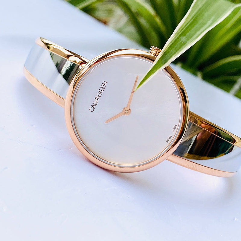 Calvin Klein Seduce Silver Dial Two Tone Steel Strap Watch for Women - K4E2N61Y Buy Now By Calvin Klein
