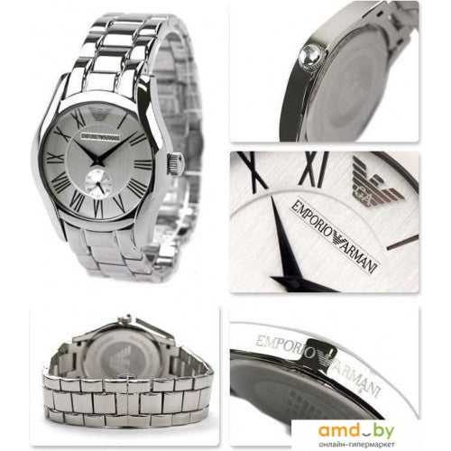 Emporio Armani Classic Quartz Silver Dial Silver Steel Strap Watch For Men - AR0647 Buy Now By Emporio Armani