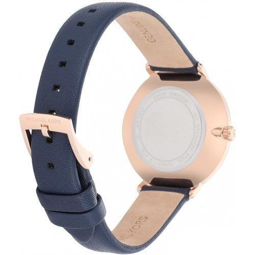Michael Kors Pyper Analog White Dial Black Leather Strap Watch For Women - MK2804 Buy Now By Michael Kors