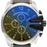 Diesel Mega Chief Chronograph Black Dial Grey Nylon Strap Watch For Men - DZ4523 Buy Now By Diesel