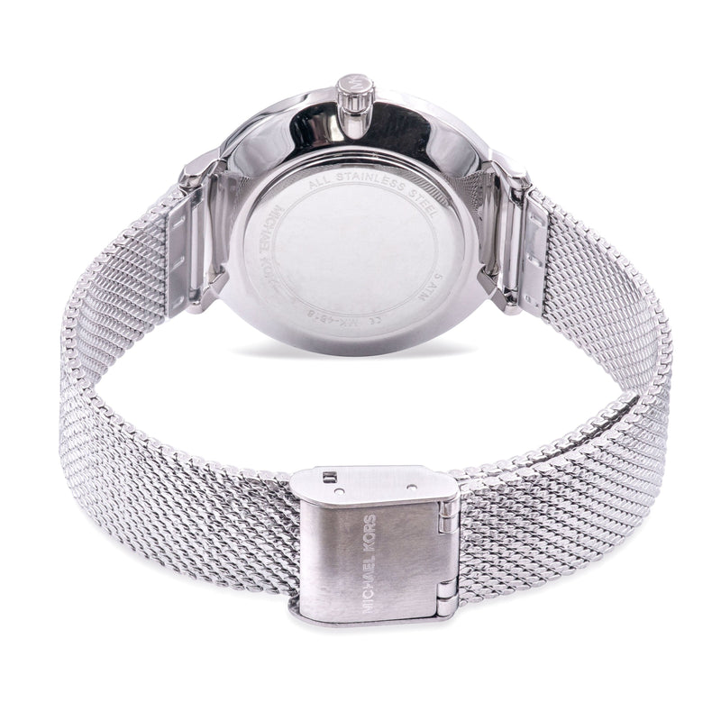 Michael Kors Pyper Quartz Mother of Pearl White Dial Silver Mesh Strap Watch For Women - MK4618 Buy Now By Michael Kors
