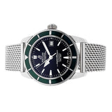 Shop Breitling Superocean Heritage 42mm Chronograph Green Bezel Mens Watch - A1732136 in USA