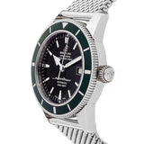 Shop Breitling Superocean Heritage 42mm Chronograph Green Bezel Mens Watch - A1732136 in USA