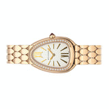 Bvlgari Serpenti Seduttori Diamonds Silver Dial Rose Gold Steel Strap Watch for Women - SERPENTI103146