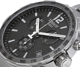 Tissot Quickster Chronograph Black Dial Silver Steel Strap Watch For Men - T095.417.11.067.00 Buy Now By Tissot