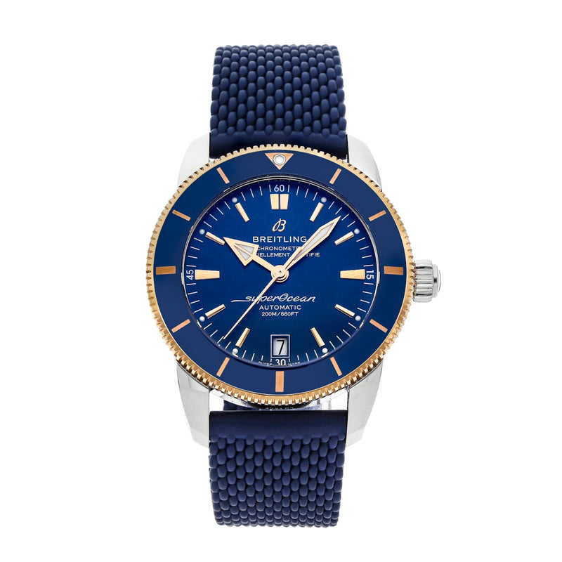 Breitling Superocean Heritage B20 Automatic 42 Blue Dial Blue Mesh Bracelet Watch for Men - UB2010161C1S1
