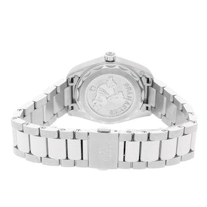 Shop Omega Seamaster Aqua Terra Quartz Diamond Silver Dial Silver Steel Strap Watch for Women - 220.10.28.60.54.001 in USA