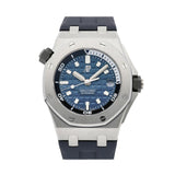 Audemars Piguet Royal Oak Offshore Diver Blue Dial Blue Rubber Strap Watch for Men - 15720ST.OO.A027CA.01