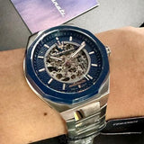 Maserati Stile Automatic Skeleton Silver Dial Silver Steel Strap Watch For Men - R8823142004 Buy Now By Maserati