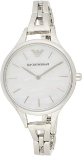 Emporio Armani Aurora Mother Of Pearl White Dial Silver Steel Strap Watch For Women - AR11054 Buy Now By Emporio Armani
