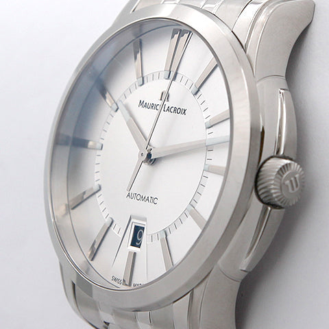 Maurice Lacroix Pontos Date Automatic Silver Dial Silver Steel Strap Watch For Men - PT6148-SS002-130 Buy Now By Maurice Lacroix
