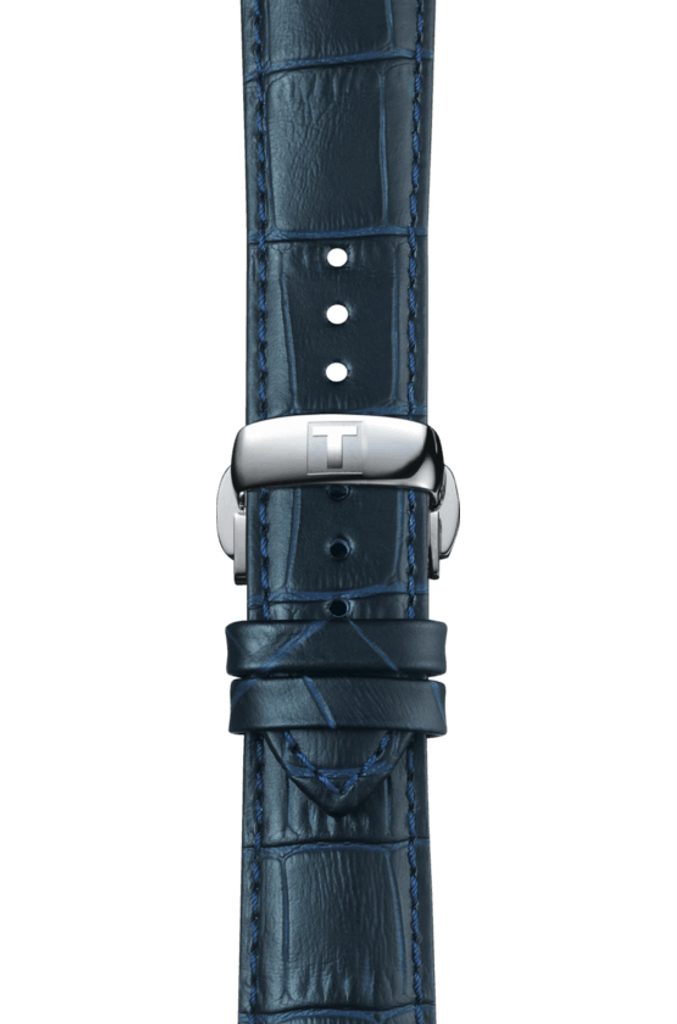 Tissot Chemin Des Tourelles Powermatic 80 Blue Dial Blue Leather Strap Watch for Men - T099.407.16.047.00 Buy Now By Tissot