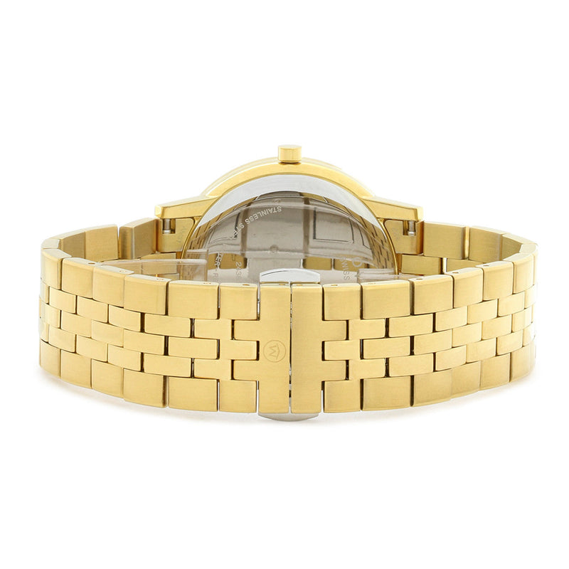 Movado Museum Classic Quartz Black Dial Gold Steel Strap Watch for Men - 0607203 Buy Now By Movado