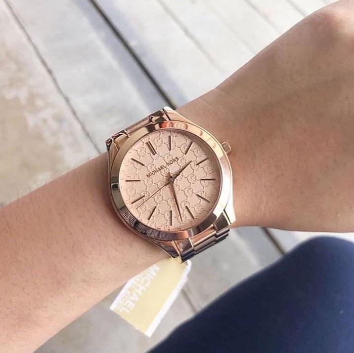 Michael Kors Runway Rose Gold Dial Rose Gold Steel Strap Watch for Women - MK3336 Buy Now By Michael Kors