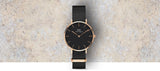 Daniel Wellington Classic Petite Cornwall Black Dial Black NATO Strap Watch For Women - DW00100215 Buy Now By Daniel Wellington