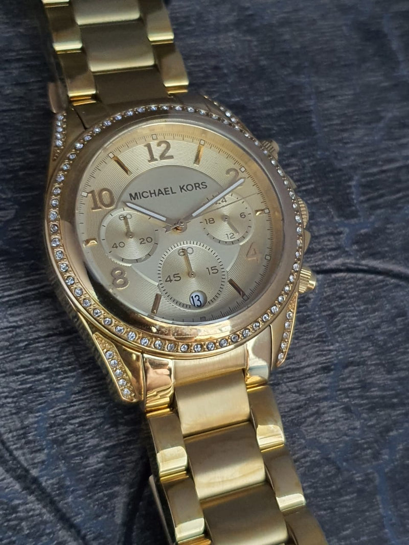 Michael Kors Runway Gold Dial Gold Steel Strap Watch for Women - MK5166 Buy Now By Michael Kors