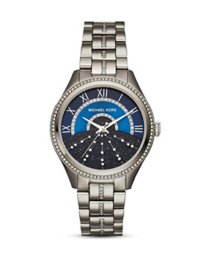 Michael Kors Lauryn Blue Dial Silver Steel Strap Watch for Women - MK3720 Buy Now By Michael Kors