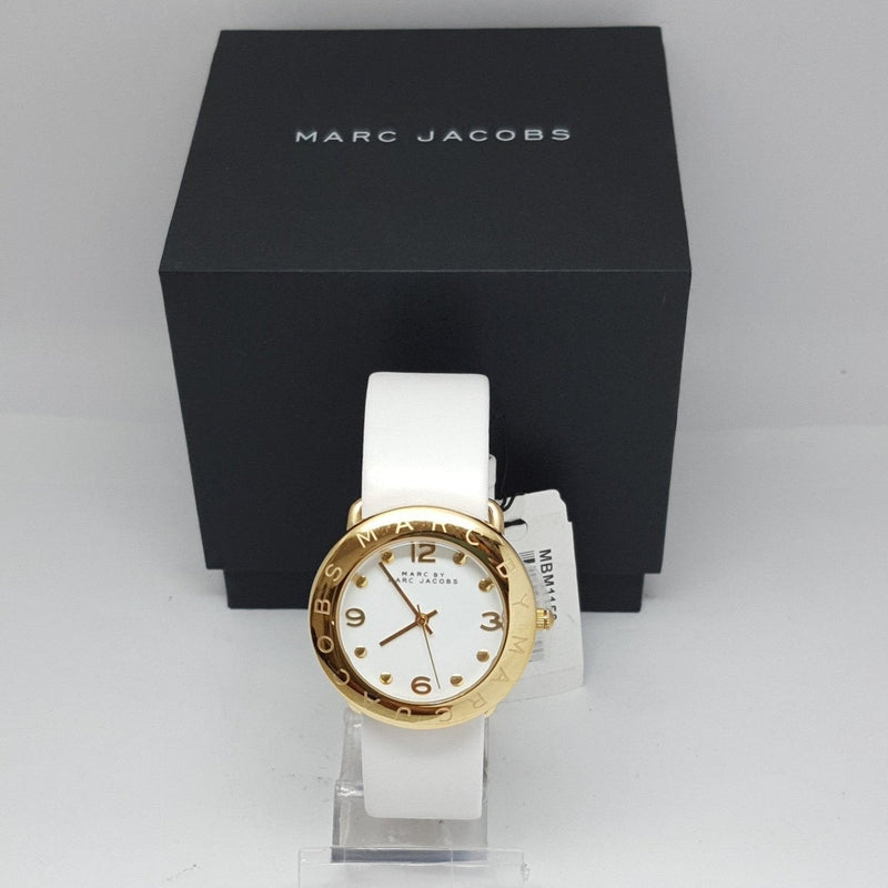 Marc Jacobs Amy White Dial White Leather Strap Watch for Women - MBM1150 Buy Now By Marc Jacobs