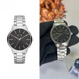 Armani Exchange Cayde Analog Black Dial Silver Steel Strap Watch For Men - AX2700 Buy Now By Armani Exchange