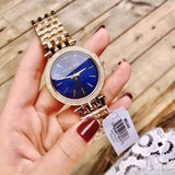 Michael Kors Darci Blue Dial Gold Steel Strap Watch for Women - MK3406 Buy Now By Michael Kors