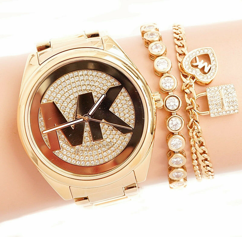 Michael Kors Janelle Quartz Gold Dial Gold Steel Strap Watch For Women - MK7088 Buy Now By Michael Kors