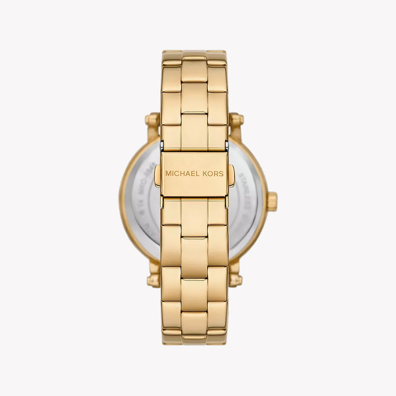 Michael Kors Quartz Blue Dial Gold Steel Strap Watch for Men - MKO1048 Buy Now By Michael Kors