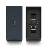 Daniel Wellington Classic Cornwall Black Dial Black NATO Strap Watch For Women - DW00100150 Buy Now By Daniel Wellington