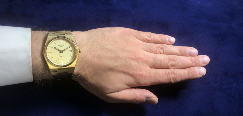 Tissot PRX Champagne Yellow Gold Dial Gold Steel Strap Watch for Men - T137.410.33.021.00 Buy Now By Tissot