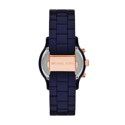 Michael Kors Runway Chronograph Blue Dial Blue Steel Strap Watch for Women - MK7423 Buy Now By Michael Kors