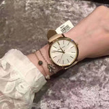 Michael Kors Jaryn Quartz Gold Dial Pink Leather Strap Watch For Women - MK2471 Buy Now By Michael Kors