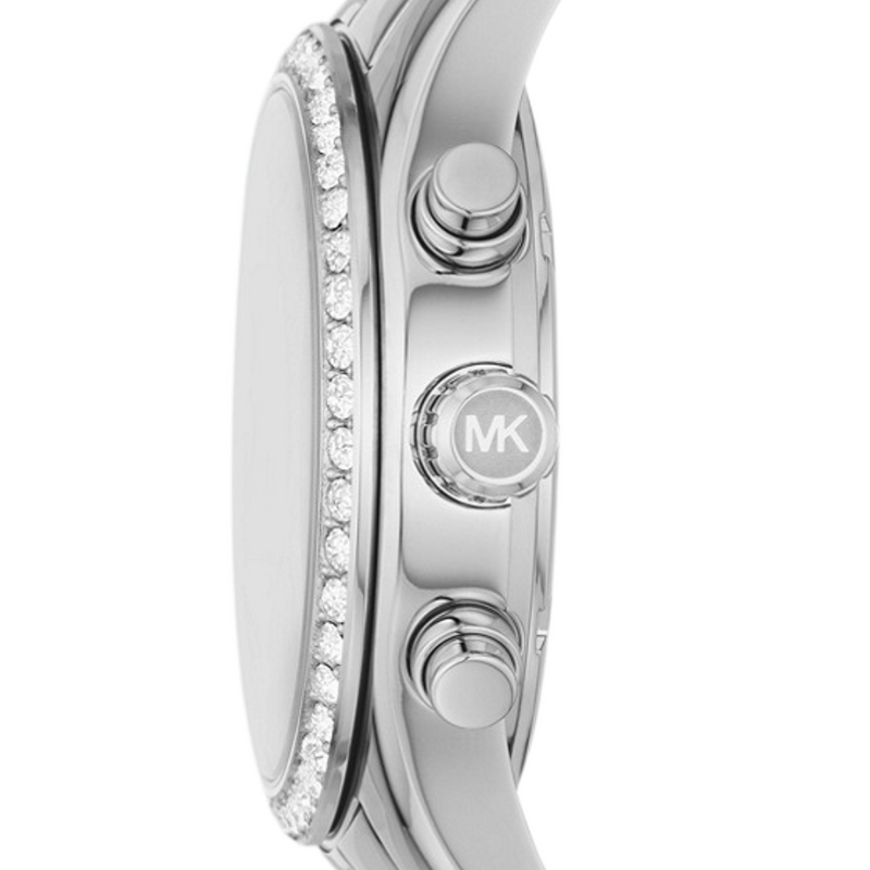Michael Kors Lexington Chronograph White Dial Silver Steel Strap Watch For Women - MK7243 Buy Now By Michael Kors