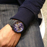 Emporio Armani Sportivo Chronograph Blue Dial Black Strap Watch For Men - AR5921 Buy Now By Emporio Armani