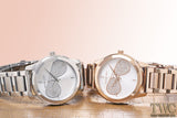 Michael Kors Hartman Analog White Dial Rose Gold Steel Strap Watch For Women - MK3673 Buy Now By Michael Kors