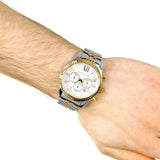 Michael Kors Lexington Silver Dial Two Tone Steel Strap Watch for Men - MK8344 Buy Now By Michael Kors