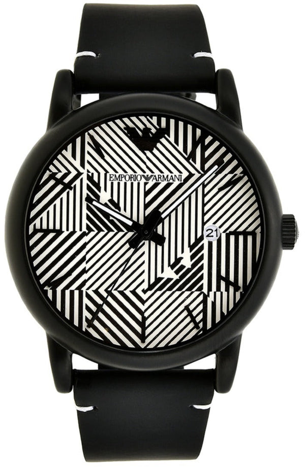 Emporio Armani Luigi Quartz White Dial Black Rubber Strap Watch For Men - AR11136 Buy Now By Emporio Armani