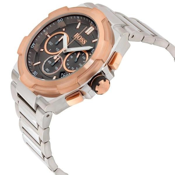 Hugo Boss Supernova Grey Dial Silver Steel Strap Watch for Men - 1513362 Buy Now By Hugo Boss