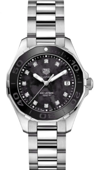 Shop Tag Heuer Aquaracer Black Dial Watch for Women - WAY131M.BA0748 in USA