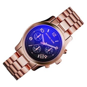 Michael Kors Runway Iridescent Dial Rose Gold Steel Strap Watch for Women - MK5940 Buy Now By Michael Kors